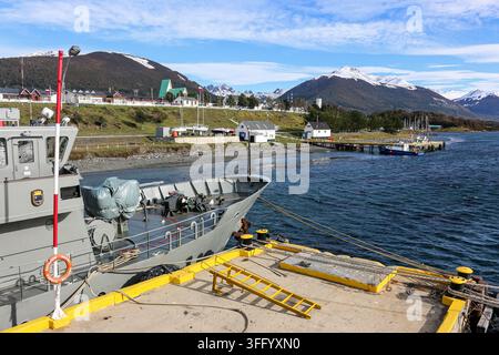 Puerto Williams Naval Base, die südlichste Stadt der Welt, chilenisches Patagonien, chilenische Marine, Beagle Channel Stockfoto