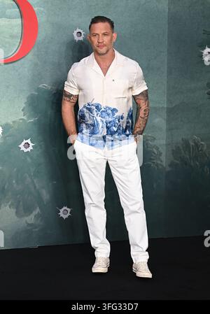 London, UK. 10. September 2026. Tom Hardy bei der Weltpremiere von Mobland Staffel 2, Leicester Square. Credit: Doug Peters/EMPICS/Alamy Live News Stockfoto