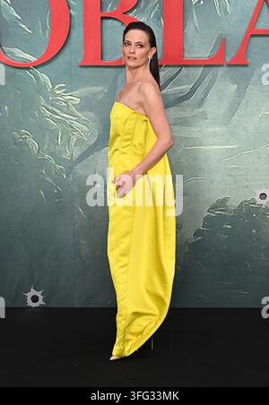 London, UK. 10. September 2026. Lara Pulver bei der Weltpremiere von Mobland Staffel 2, Leicester Square. Credit: Doug Peters/EMPICS/Alamy Live News Stockfoto