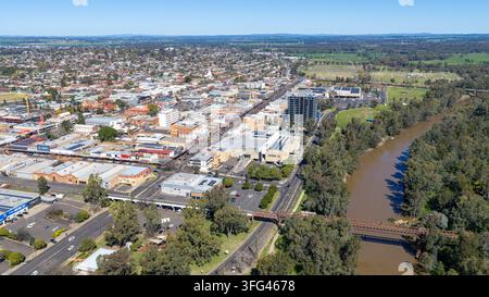 Die Stadt Dubbo im Zentralwesten von New South Wales, Australien. Stockfoto
