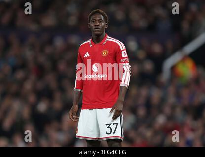 Manchester, UK. 10. Sep, 2026. MANCHESTER, ENGLAND, 10. SEPTEMBER: Kobbie Mainoo von Manchester United während des UEFA-Champions-League-Spiels in der Ligaphase zwischen Manchester United und Sabah im Old Trafford Stadium, Manchester, England, am 10. September. (Foto von Daniel Weir) Credit: SPP Sport Press Photo. /Alamy Live News Stockfoto