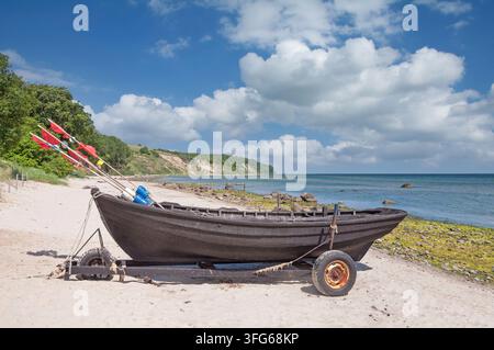 Blick auf den Kap Nordperd Mönchgut Naturpark, Teil des Biosphärenreservats Südost-Rügen, Göhren, Rügen, Ostsee, Mecklenburg-Vorpommern, Deutschland Stockfoto