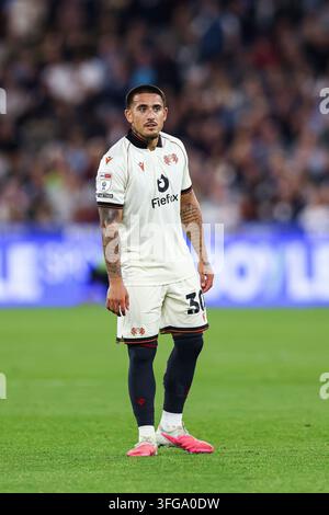 London, UK. 11. Sep, 2026. LONDON, ENGLAND, Freitag, 11. Sep 2026: Danny Imray von Wrexham AFC während der EFL Championship zwischen West Ham United und Wrexham AFC im London Stadium in London, England. (Foto von Alex Ferrelly/Sports Press Photo) Credit: SPP Sport Press Photo. /Alamy Live News Stockfoto