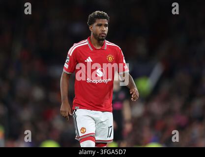 Manchester, UK. 10. Sep, 2026. MANCHESTER, ENGLAND, 10. SEPTEMBER: Andrey Santos von Manchester United während des UEFA-Champions-League-Spiels in der Ligaphase zwischen Manchester United und Sabah im Old Trafford Stadium, Manchester, England, am 10. September. (Foto von Daniel Weir) Credit: SPP Sport Press Photo. /Alamy Live News Stockfoto