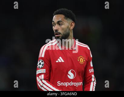 Manchester, UK. 10. Sep, 2026. MANCHESTER, ENGLAND, 10. SEPTEMBER: Matheus Cunha von Manchester United während des UEFA-Champions-League-Spiels in der Ligaphase zwischen Manchester United und Sabah im Old Trafford Stadium, Manchester, England, am 10. September. (Foto von Daniel Weir) Credit: SPP Sport Press Photo. /Alamy Live News Stockfoto