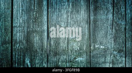 Blaue verwitterte Holzplanken Texturrückgrund Stockfoto