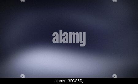 Abstrakter dunkelblaugrauer Farbverlauf, körniger Tapetenhintergrund im 4K-Format, perfekt für Tech-Blur-Grunge-Banner-Vorlagen Stockfoto