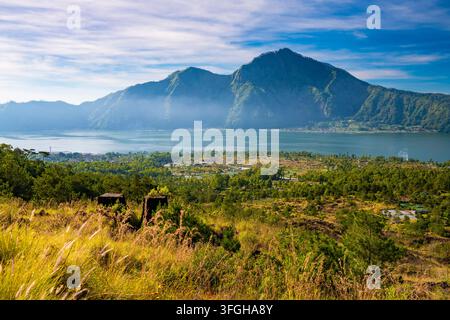 Gunung Abang, Abang-Vulkan, Berg, Danau Batur, Batur-See, Bali, Indonesien Stockfoto