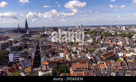 Luftbild der Stadt Köln in Nordrhein-Westfalen Stockfoto