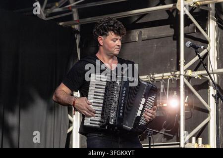 Die Felice Brothers auf der Bühne beim End of the Road Festival, September 2026 Stockfoto