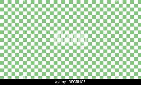 Schachbrettmuster Geometrischer Grüner Hintergrund Vektor Wiederholbares Fliesenmuster Stock Vektor