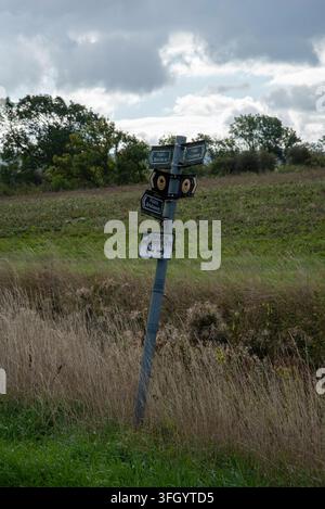 Viking Way Schilder Stockfoto