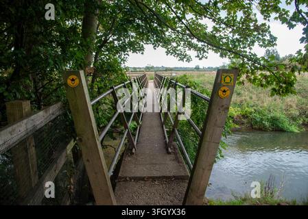 Brücke über den Fluss, Westborough, Viking Way Stockfoto
