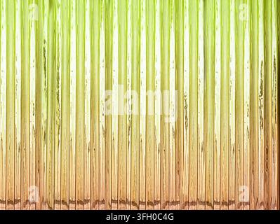 Geripptes Glas, Nahaufnahme der Textur. Farbtoniert Stockfoto