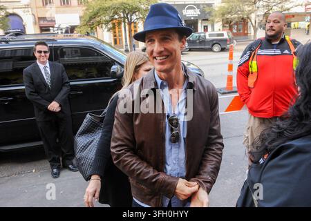 Matthew McConaughey vor einer South-by-Southwest-Vorführung von ‚Mud‘, Austin, Texas, 10. März 2013. (Foto von John Anderson/The Austin Chronicle) Stockfoto
