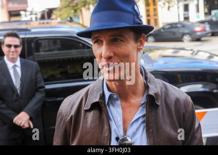 Matthew McConaughey vor einer South-by-Southwest-Vorführung von ‚Mud‘, Austin, Texas, 10. März 2013. (Foto von John Anderson/The Austin Chronicle) Stockfoto
