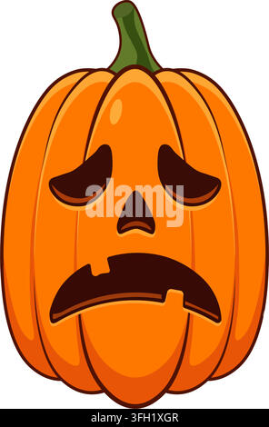 Halloween-Kürbis Gruseliges Halloween Stock Vektor