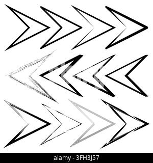 Zickzack-Chevron-Pfeil-Nahmuster mit schwarzen grauen Vekturlinien. eps 10. Stock Vektor