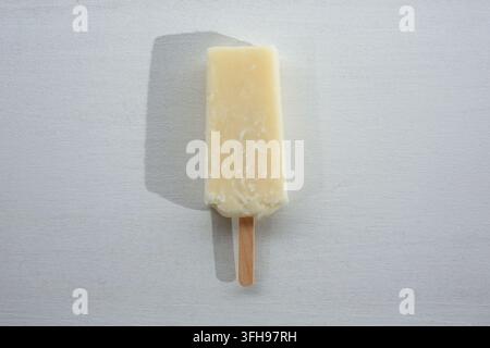 Eine Top-Down-Ansicht einer Kokos-Paleta. Stockfoto