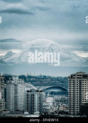 Mount Rainier Ansicht Stockfoto