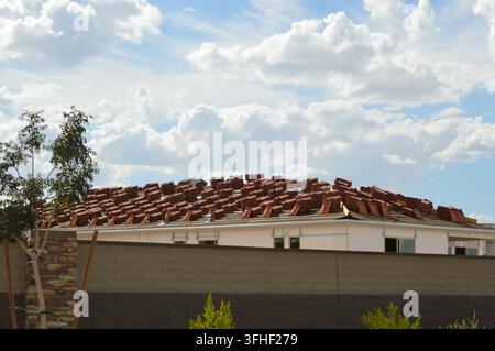Neubau in Maricopa, Arizona Stockfoto
