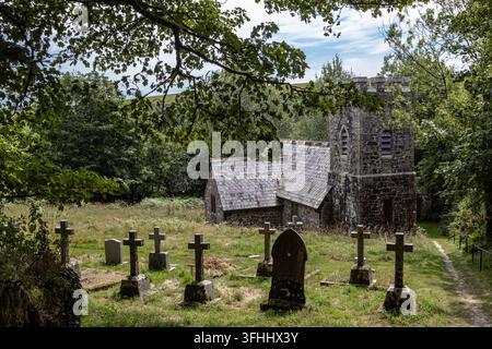 Temple Church, Bodmin, Cornwall, England, UK: Ursprünglich um 1120 von den Tempelrittern erbaut. Wiederaufbau 1882-83: Außenansicht Stockfoto