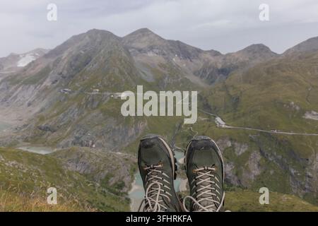 Landschaft, entspannend, Großglockner, Stausee, Großglockner-Hochwurzelstraße, Kärnten, Wandern Stockfoto