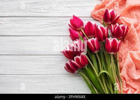 Rosa Frühlings-Tulpen Stockfoto