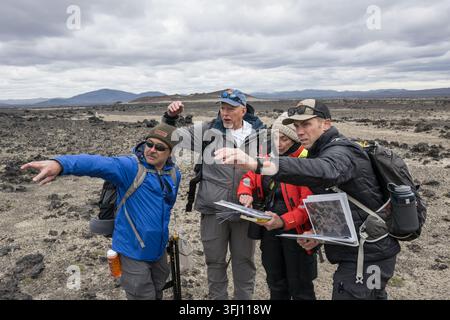 Artemis-Geologie-Training in Island – jsc2026e405534 Stockfoto