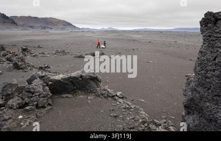 Artemis-Geologie-Training in Island -- jsc2026e406058 Stockfoto