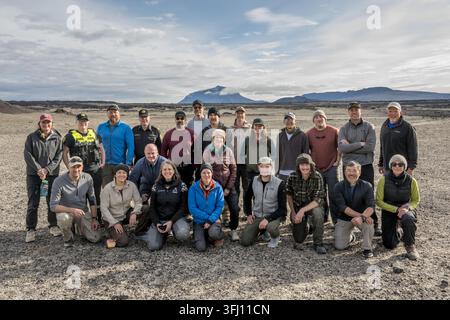 Artemis-Geologie-Training in Island – jsc2026e406097 Stockfoto