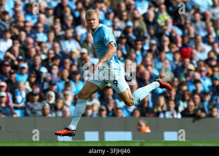 Etihad-Stadion, Manchester, UK. 20. Sep., 2026. Premier-League-Fußball, Manchester City gegen Sunderland; Erling Haaland von Manchester City Credit: Action Plus Sports/Alamy Live News Stockfoto
