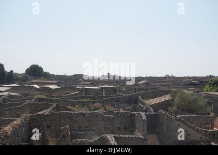 Antike römische Ruinen von Pompeji in Italien Stockfoto