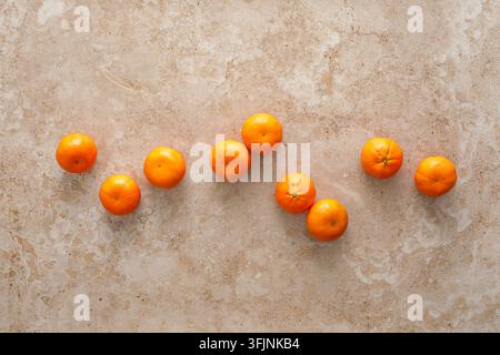 Mandarinen frische Orangen-Zitrusfrüchte Stockfoto