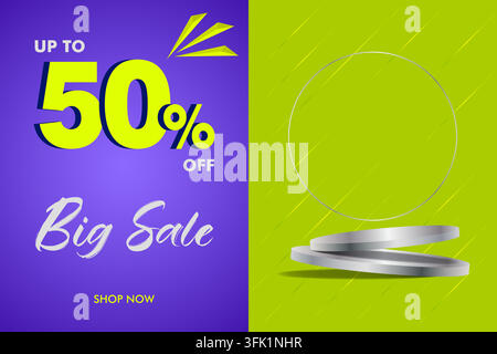Big Sale Vector-Banner-Vorlage Stock Vektor