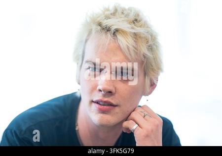 Die Band Leftovers am Dienstag, dem 25. August 2026, während eines Interviews mit der APA – Austria Press Agency in Wien, Österreich. Alexander Waismayer Stockfoto
