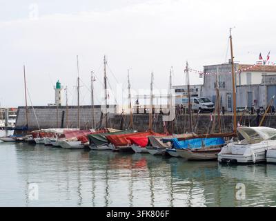 Der Hafen La Flotte, Ile de Ré Stockfoto
