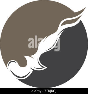 Keris Symbol Vektor Illustration Design Vorlage Web Stock Vektor