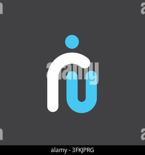 ru Letter People Concept Symbol Vektor Design Template Web Stock Vektor
