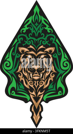 Gunungan Wayang Symbol Vektor Konzept Design Vorlage Web Stock Vektor