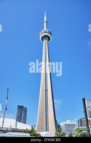 CN-Turm und Rogers Center, Innenstadt von Toronto Stockfoto