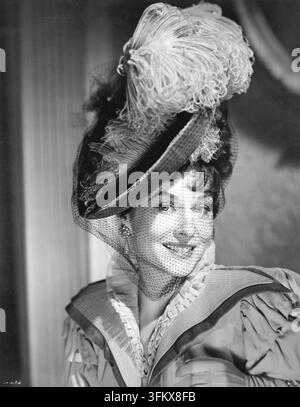 PAULETTE GODDARD Porträt in EIN IDEALER EHEMANN 1947 Regisseur ALEXANDER KORDA Stück Oscar Wilde Drehbuch Lajos Biro Kostümdesign Cecil Beaton London Film Productions / British Lion Film Corporation Stockfoto