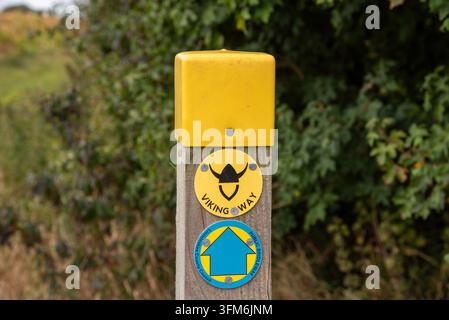 Viking Way Schilder und Logo Stockfoto
