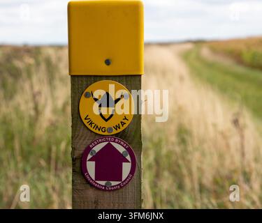 Viking Way Schilder und Logo Stockfoto