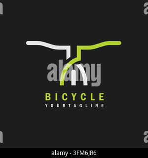 Fahrrad- oder Biker-Community-Logo-Ikonen-Vektor-Konzeptdesign, oder auch geeignet für Fahrradladen-Logo Stock Vektor