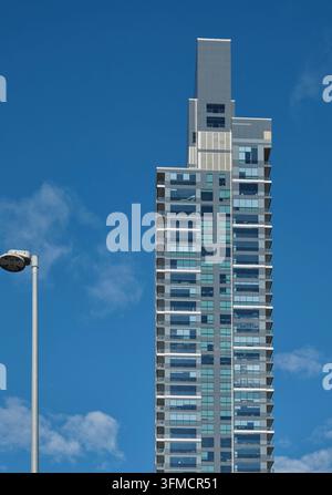 Hochhaus-Wohnblock in Calgary Stockfoto
