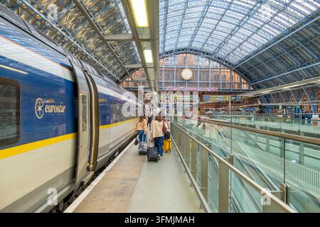 Vereinigtes Königreich, London, St. Pancras Bahnhof, Eurostar Stockfoto