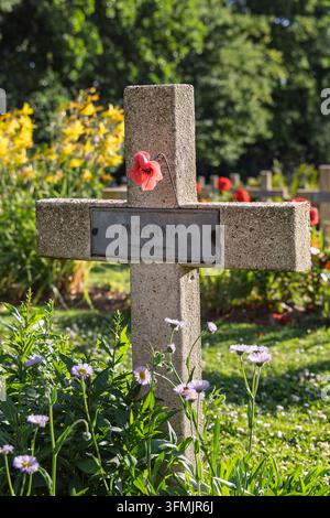 Frankreich, Somme, Thiepval, franco-britisches Denkmal, das die franco-britische Offensive der Schlacht an der Somme im Jahr 1916 gedenkt, Ort, der 2023 in die UNESCO-Weltkulturerbeliste aufgenommen wurde Stockfoto