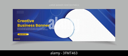 Banner-Vorlagendesign für die Website-Promotion für Unternehmen, Corporate und mehr Bedürfnisse Stock Vektor