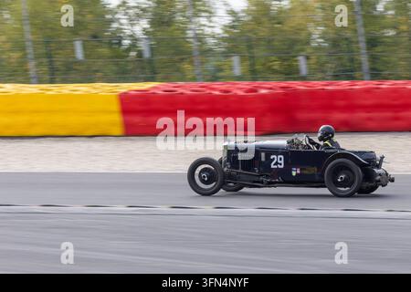 #29 Winston Teague (GBR) / Patrick Teague (GBR), Frazer Nash Falcon, Baujahr 1931 BEL, Motorsport, 6 Stunden Spa Classic, The Jenks Trophy Race, Rennsport, Racing, Circuit Spa-Francorchamps, Spa-Francorchamps, Belgien, 26.09.2026 Foto: Eibner-Pressefoto/Juergen Augst Stockfoto